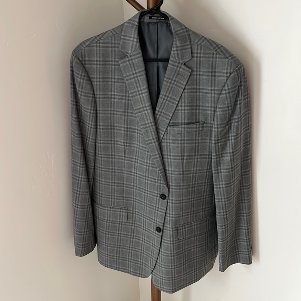 Claiborne Gray Checked Sport Coat